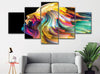 Image of Abstract Face Colorful Wall Art Canvas Printing Decor