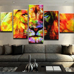 Abstract Head Lion Wall Art Canvas Printing Decor