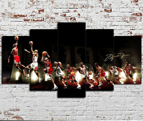 Abstract Michael Jordan Basketball Wall Art Canvas Printing Decor