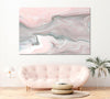 Image of Abstract Pink Marble Wall Art Decor Canvas Printing-1Panel