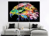 Image of Abstract Rainbow Eagle Wall Art Canvas Printing Decor