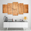 Image of Abstract Tree Rings Wood Structures Wall Art Canvas Printing Decor