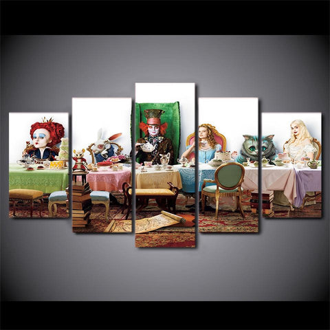 Alice In Wonderland Johnny Depp Wall Art Canvas Printing Decor