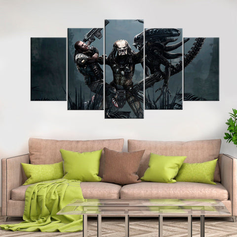 Alien vs Predator Wall Art Canvas Printing Decor