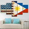 Image of American-Philippine Wall Art Canvas Printing Decor