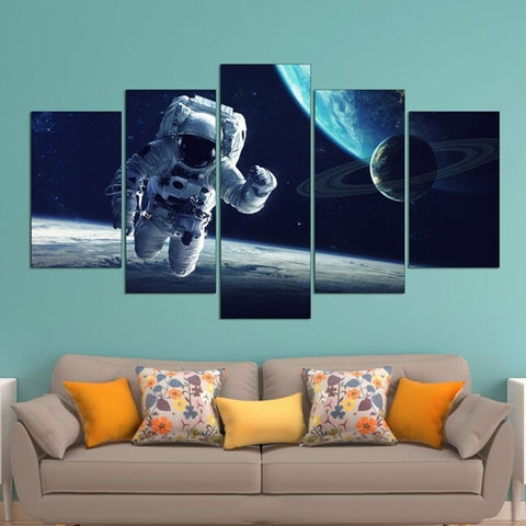 Astronaut in Space Wall Art Canvas Printing Decor