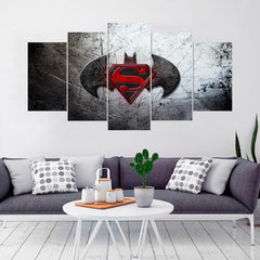 Batman v Superman Super Hero Wall Art Canvas Printing Decor