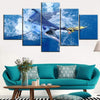 Image of Big Swordfish in Blue Seascape Wall Art Canvas Printing Decor