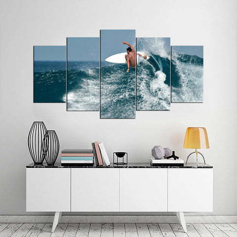 Big Wave Surfing Wall Art Canvas Printing Decor
