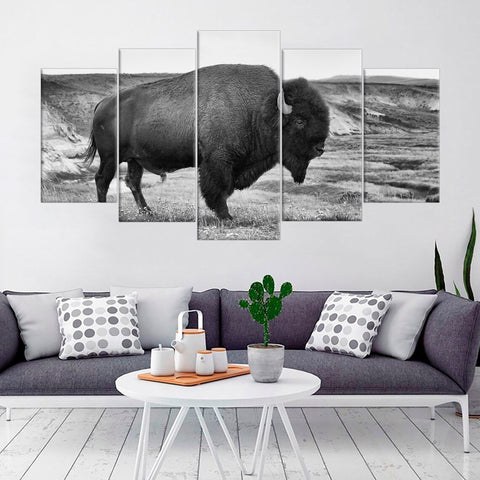 Bison American Buffalo Wall Art Canvas Printing Decor
