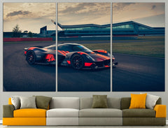 Black Aston Martin Sports Car Wall Art Canvas Printing Decor