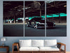 Image of Black Audi R8 Sports Car Wall Art Canvas Printing Decor