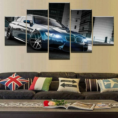 Black BMW M3 Sport Car Wall Art Canvas Printing Decor