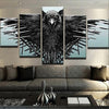Image of Black Crow Abstract Wall Art Canvas Printing Decor