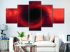 Image of Black Hole Red Universe Wall Art Canvas Printing Decor