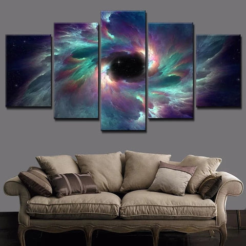 Black Hole Universe Wall Art Canvas Printing Decor