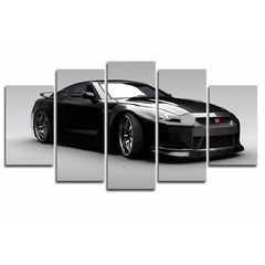 Black Nissan GT-R Nismo Car Wall Art Canvas Printing Decor