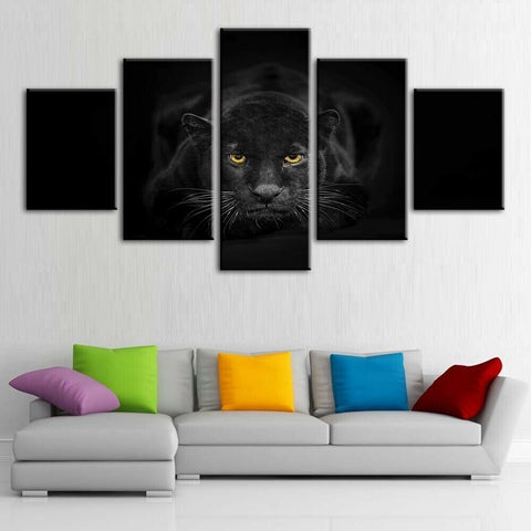 Black Panther Wild Animal Wall Art Canvas Printing Decor
