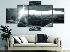 Black & White Canyonlands Wall Art Canvas Printing Decor