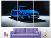 Image of Blue Audi Car Wall Art Canvas Printing Decor