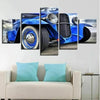 Image of Blue Hot Rod Front Car Wall Art Canvas Printing Decor