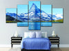 Image of Blue Lake Snow Mountain Wall Art Canvas Printing Decor