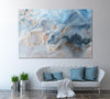 Image of Blue Marble Wall Art Decor Canvas Printing-1Panel