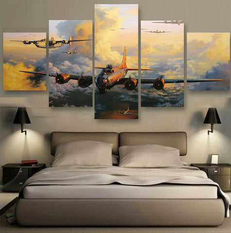 Boeing B-17 Flying Fortress Wall Art Canvas Printing Decor