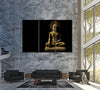 Image of Buddha Meditation Wall Art Canvas Printing Decor-3Panels