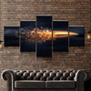 Image of Bullet Explosion Wall Art Canvas Printing Decor
