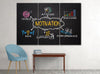 Image of Business Motivation Elements Inspiration Wall Art Canvas Printing Decor