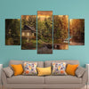 Image of Cabin Woods in The Forest Wall Art Canvas Printing Decor