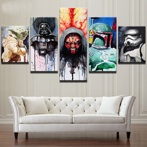 Star Wars Characters PENGDA Wall Art Decor Canvas Printing - BlueArtDecor
