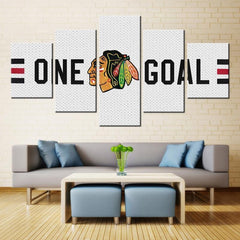 Chicago Blackhawks Sports Wall Art Canvas Printing Decor