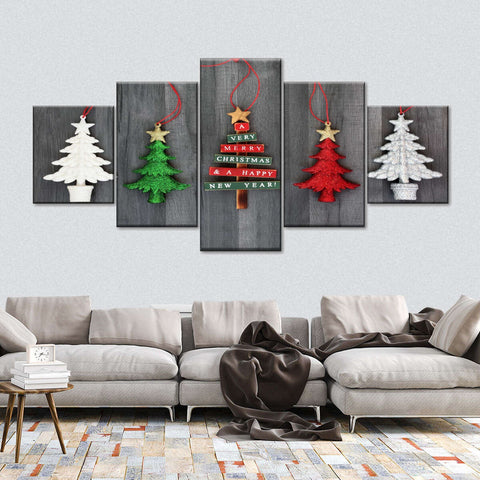 Christmas Trees Wall Art Canvas Printing Decor
