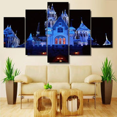 Christmas Xmas Castle Wall Art Canvas Printing Decor