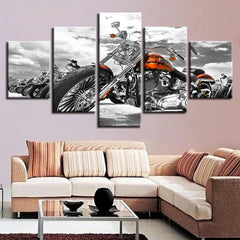 Classic Motorcycle Wall Art Canvas Printing Decor