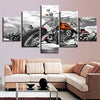Image of Classic Motorcycle Wall Art Canvas Printing Decor