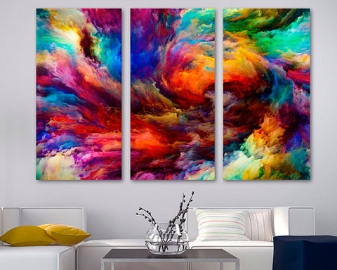 Clouds Colorful Abstract Art Wall Art Canvas Printing Decor