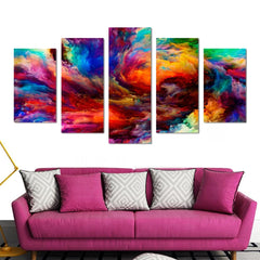 Clouds Colorful Abstract Art Wall Art Canvas Printing Decor