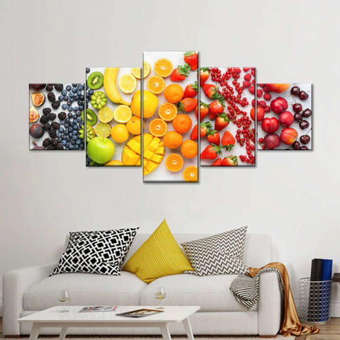 Colorful Fruits Orange Wall Art Canvas Printing Decor