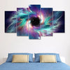 Image of Colorful Galaxy Whirlwind Black Hole Wall Art Canvas Printing Decor