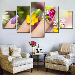 Colorful Nail Art Beauty Wall Art Canvas Printing Decor