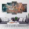 Image of Colorful Splash Marble Wall Art Canvas Printing Decor