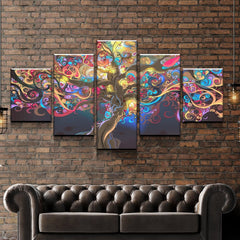 Colorful Tree of Life Wall Art Canvas Printing Decor