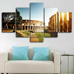 Colosseum Roma Rome City Italy Wall Art Canvas Printing Decor