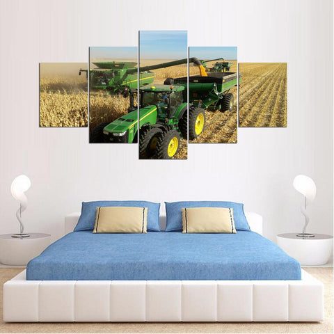 Corn Harvest Countryside Field Farm Wall Art Canvas Printing Decor