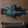 Image of Cyber World Digital Data Wall Art Canvas Printing Decor
