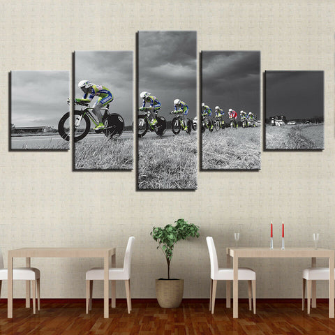 Cycling Race Mountain Bike Wall Art Canvas Printing Decor