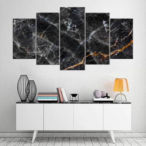 Dark Gray Marble Abstract Fine Art Wall Art Canvas Printing Decor